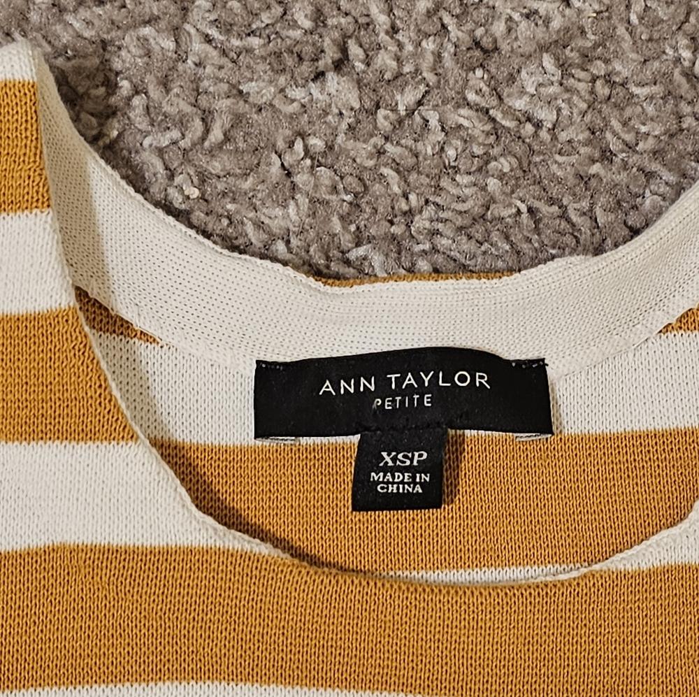 Ann Taylor Striped Knit Dress Size XS Petite - Picture 5 of 6